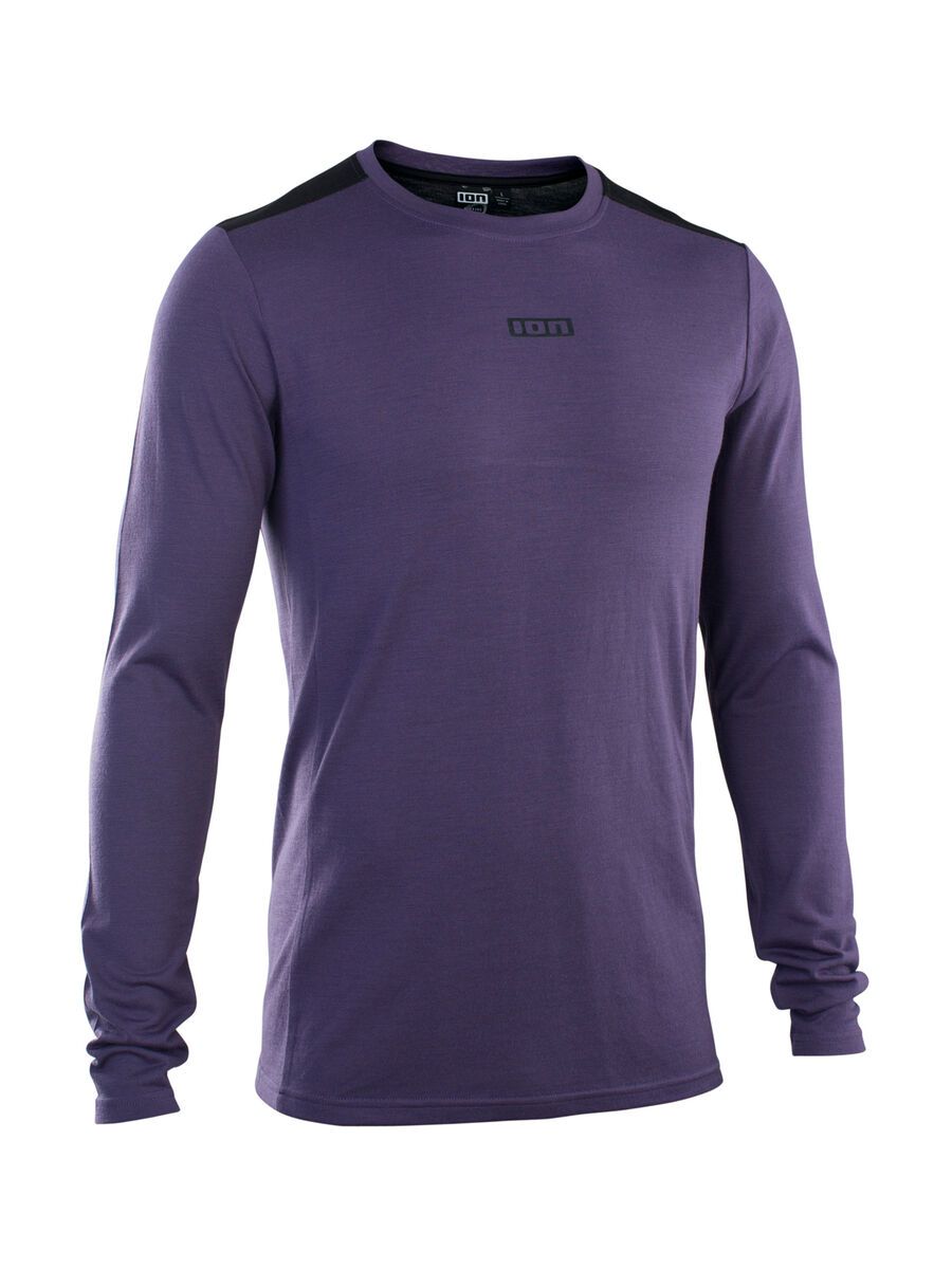 ION Baselayer Tee Longsleeve Merino Men, dark-purple - Bild 1