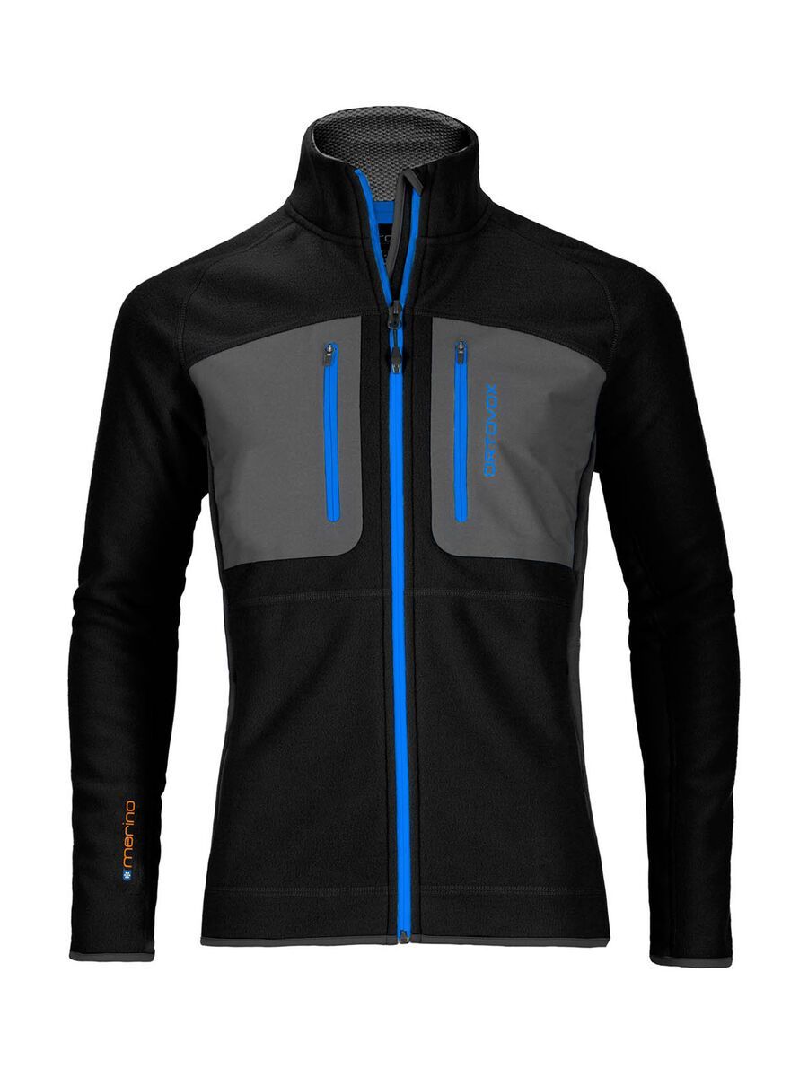Ortovox Merino Tec-Fleece Jacket, black raven - Bild 1
