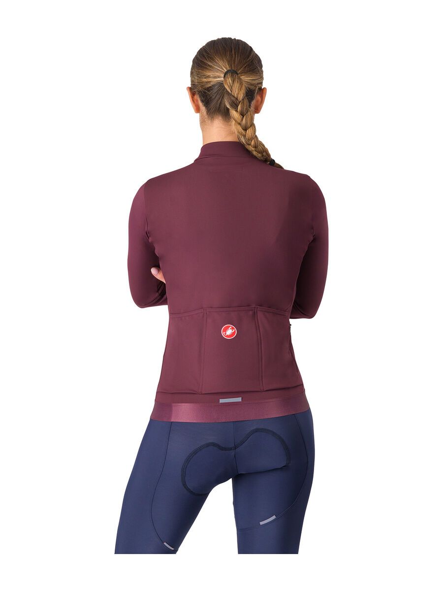 Castelli Espresso Thermal W Jersey, deep bordeaux - Bild 2