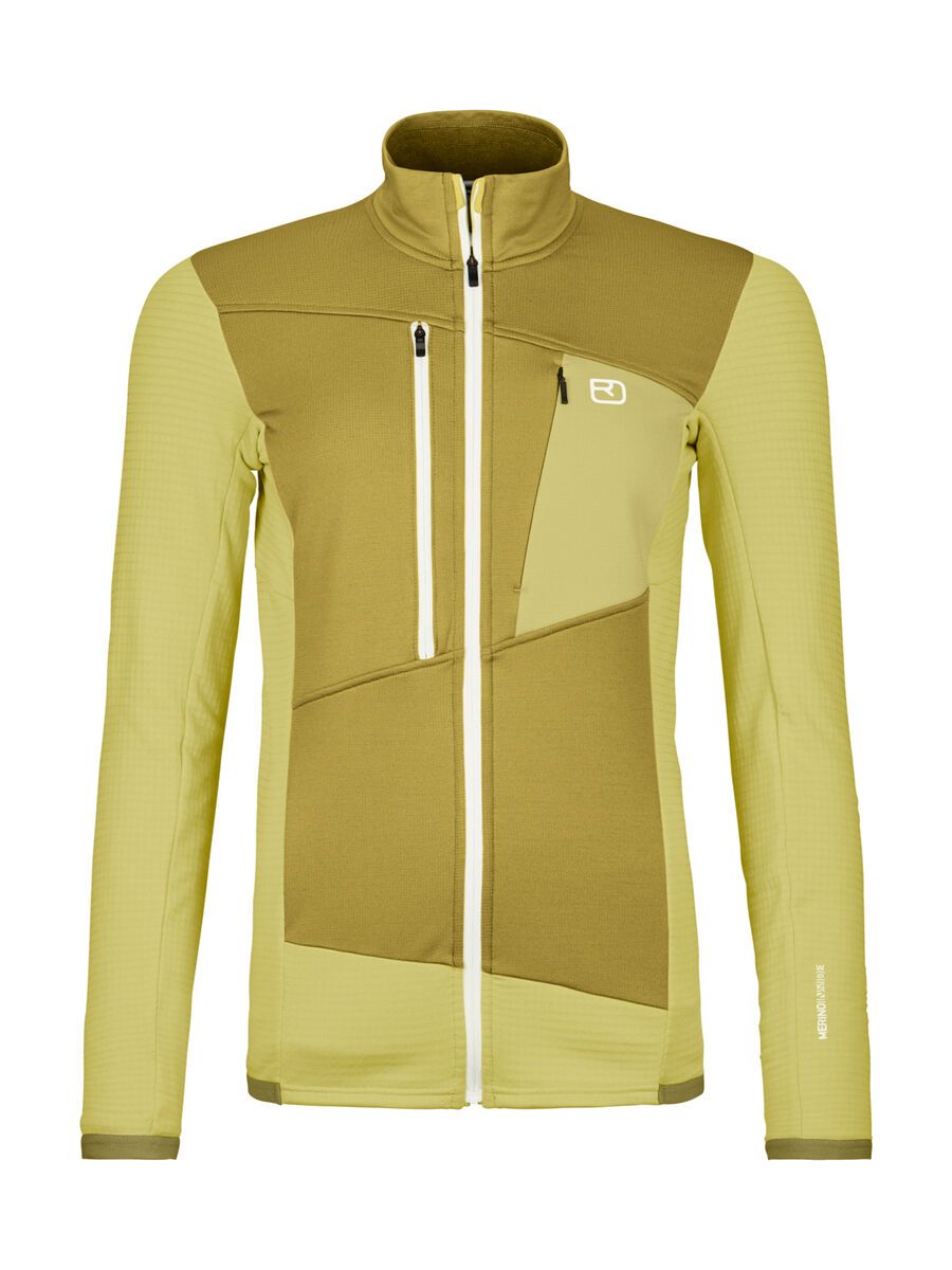 Ortovox Merino Fleece Grid Jacket W, wabisabi - Bild 1