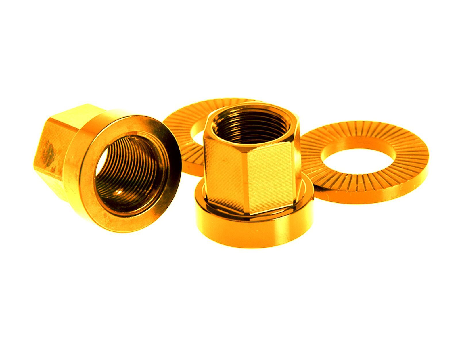 Salt Aluminium Mutter, 14 mm, Paar, gold - Bild 1