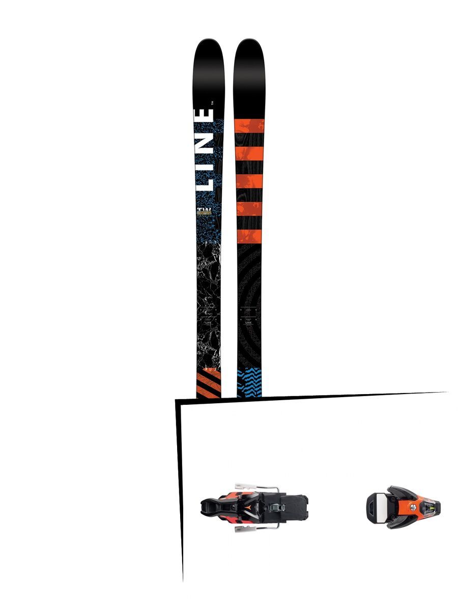 Set: Line Wallisch 2017 + Salomon STH2 WTR 16 100 mm, black/orange - Skiset - Bild 1