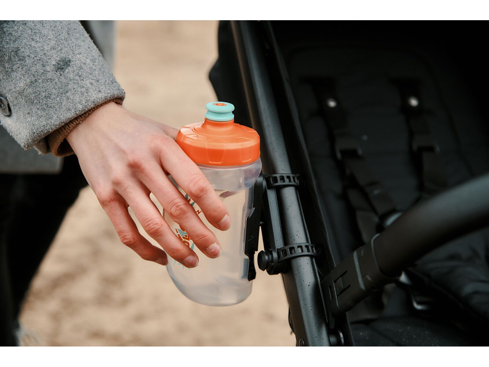 Fidlock Twist Bottle 450 Kids + Uni Base, transparent - Bild 3