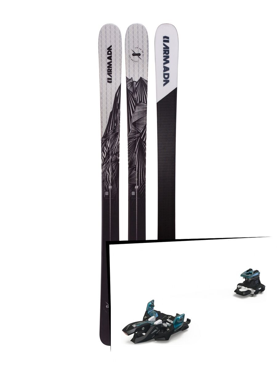 Set: Armada Invictus 99 Ti 2019 + Marker Alpinist 9 black/turquoise - Bild 1