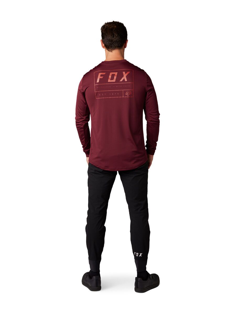 Fox Ranger LS Jersey Swath, dark maroon - Bild 7