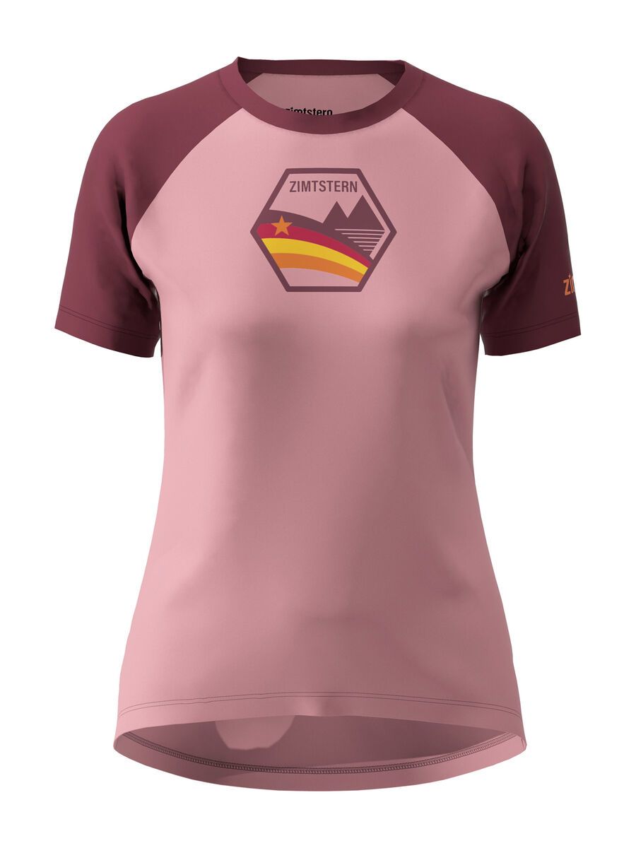 Zimtstern Bowz Tee Women’s, blush/windsor wine - Bild 1