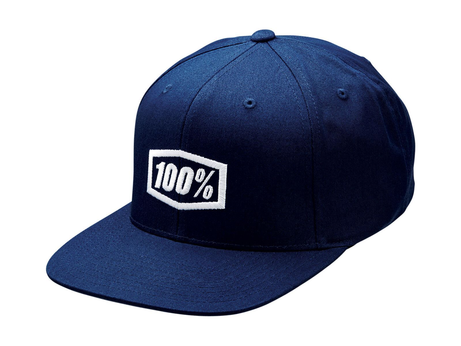 100% Icon AJ Fit Snapback Hat, navy - Bild 1