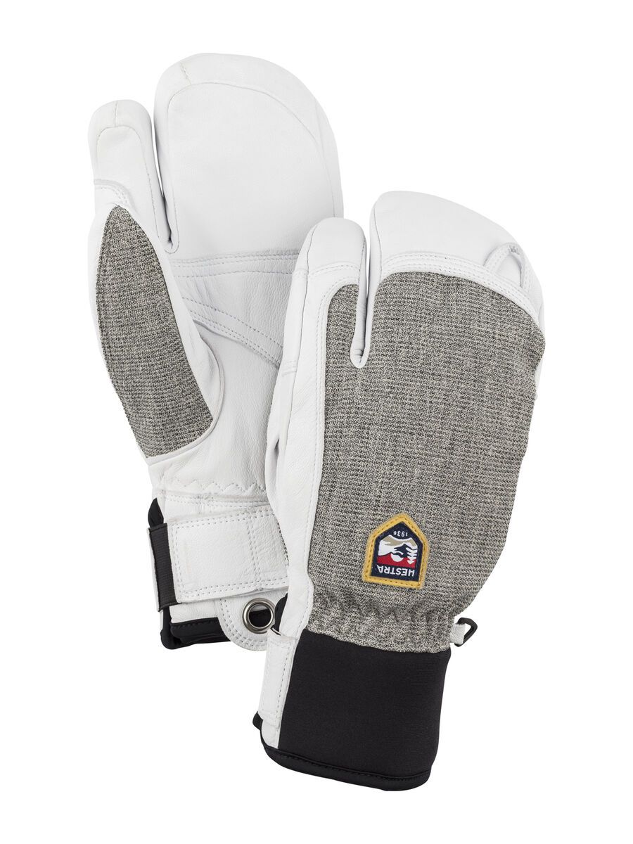 Hestra Army Leather Patrol 3 Finger, hellgrau - Bild 1