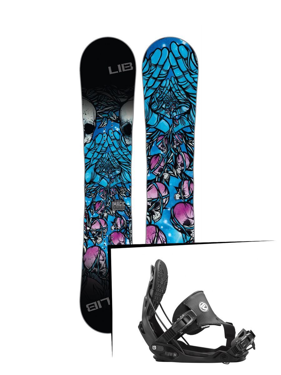Set: Lib Tech Banana Magic 2017 + Flow Five Hybrid (1513184S) - Bild 1