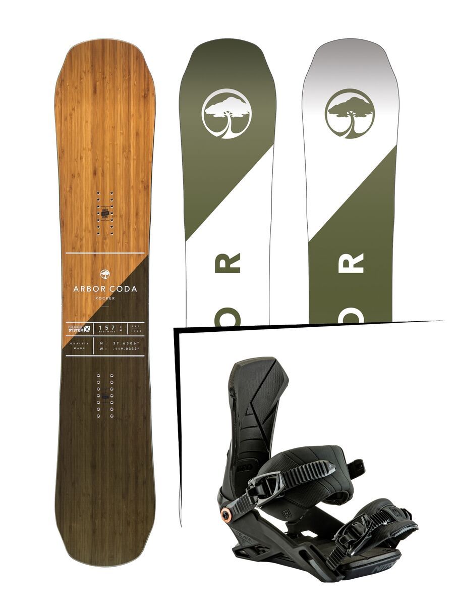 Set: Arbor Coda Rocker 2017 + Nitro Team (1691157S) - Bild 1