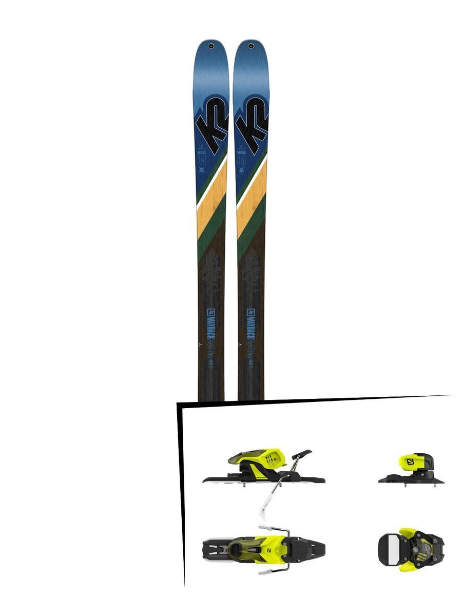 Set: K2 SKI Wayback 84 2019 + Salomon Warden 11 yellow/black - Bild 1