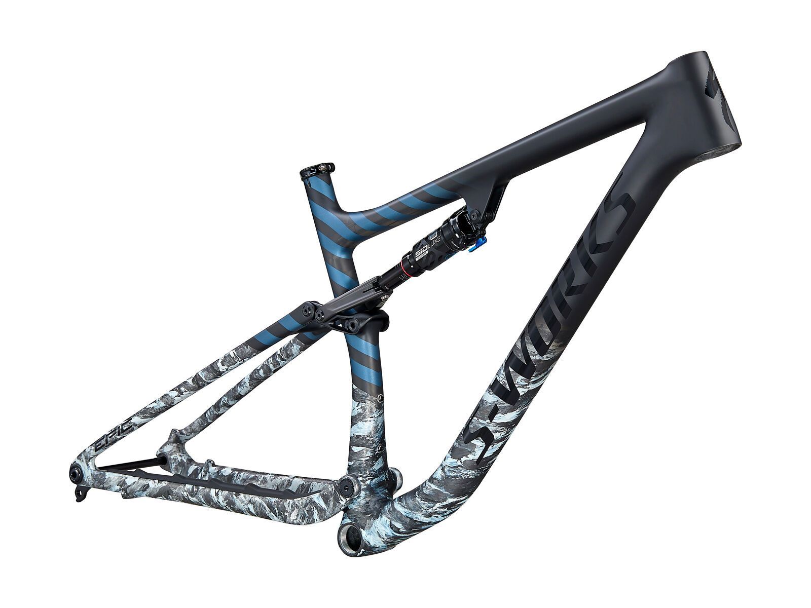 Specialized S-Works Epic Evo Frameset, flake silver/blue metallic/black - Bild 1