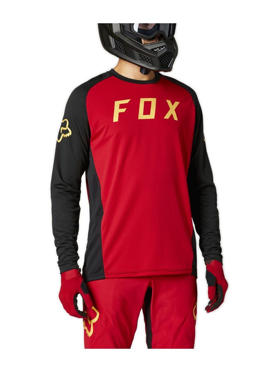 Fox Defend LS Jersey, chili - Bild 1