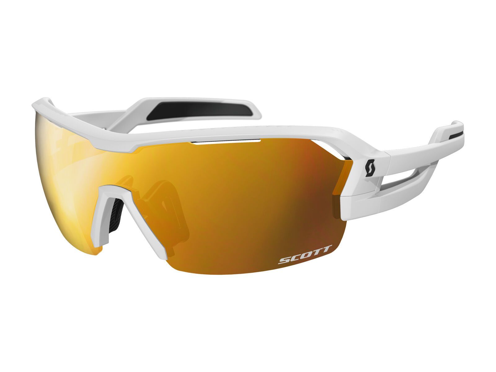 Scott Spur + Spare Lens, white matt/ gold chrome amp + clear - Bild 1