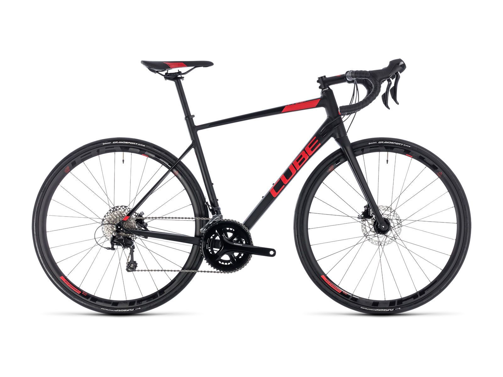 Cube Attain SL Disc, black´n´red - Bild 1