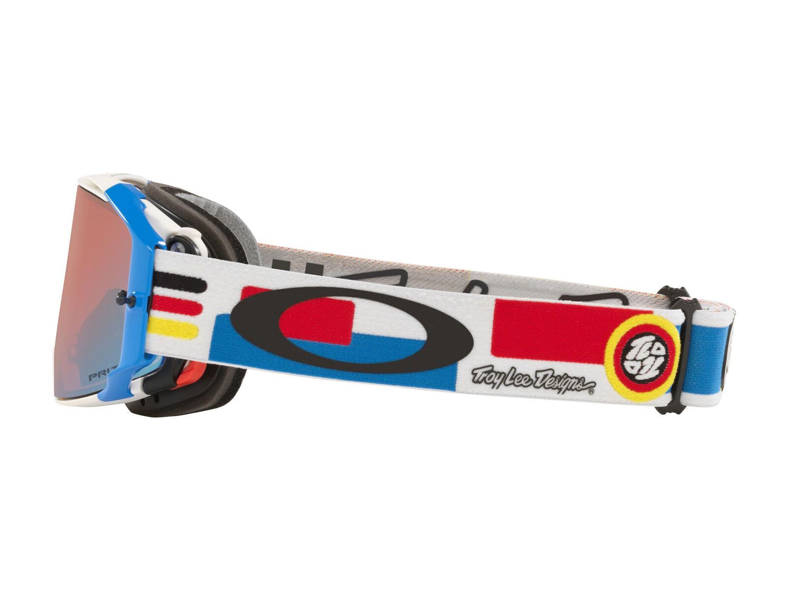 Oakley Airbrake MTB Troy Lee Designs - Prizm MX Sapphire Iridium, white dropin - Bild 3