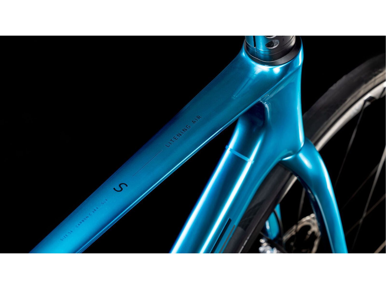 Cube Litening Air C:68X SLX, chromeblue´n´carbon - Bild 2