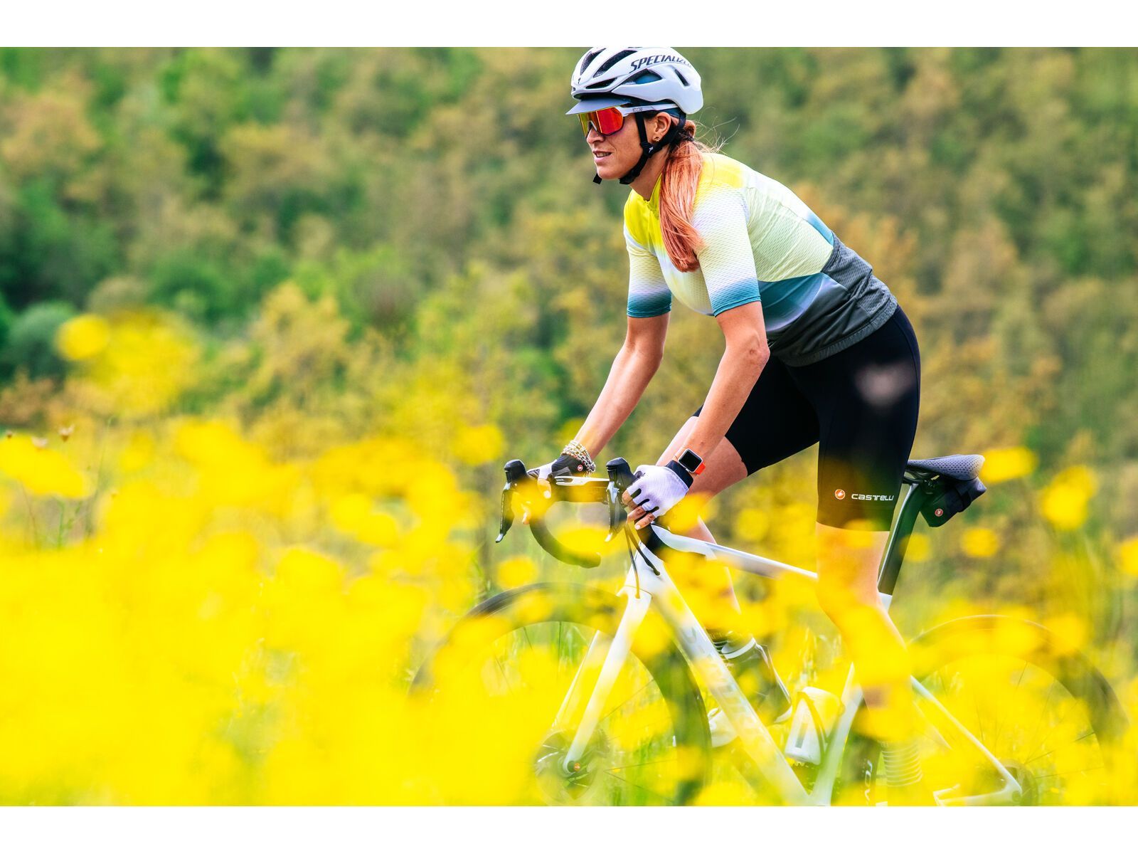 Castelli Dolce Jersey, sulphur/military green - Bild 9