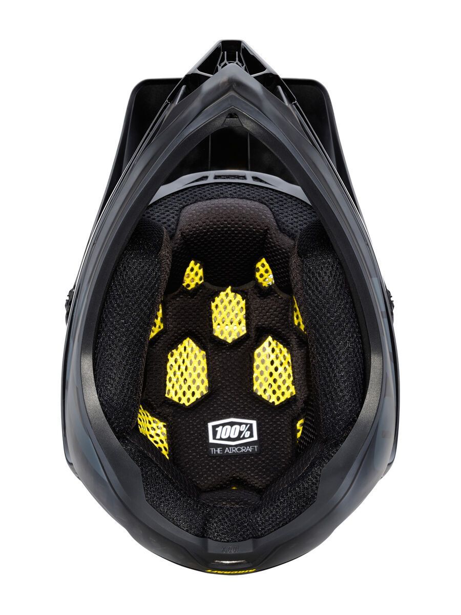 100% Aircraft DH Helmet, raw black - Bild 5