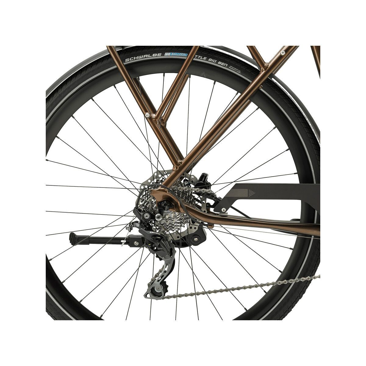 Cannondale Tesoro Mixte 1, gloss bourbon w/ matte black coffee details - Bild 4