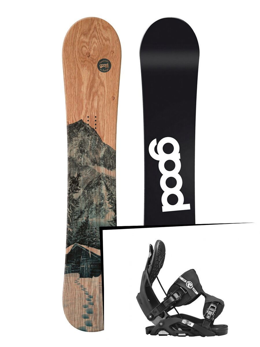 Set: goodboards Wooden 2017 + Flow Nexus (1718369S) - Bild 1