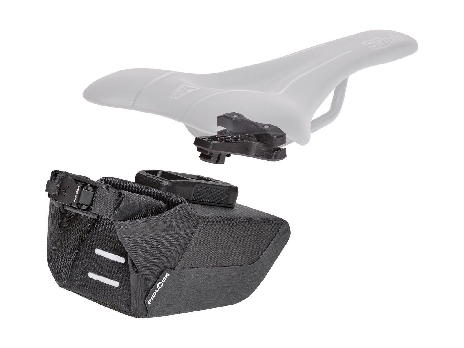 Fidlock Pinclip Saddle Bag S + Saddle Base, black - Bild 3