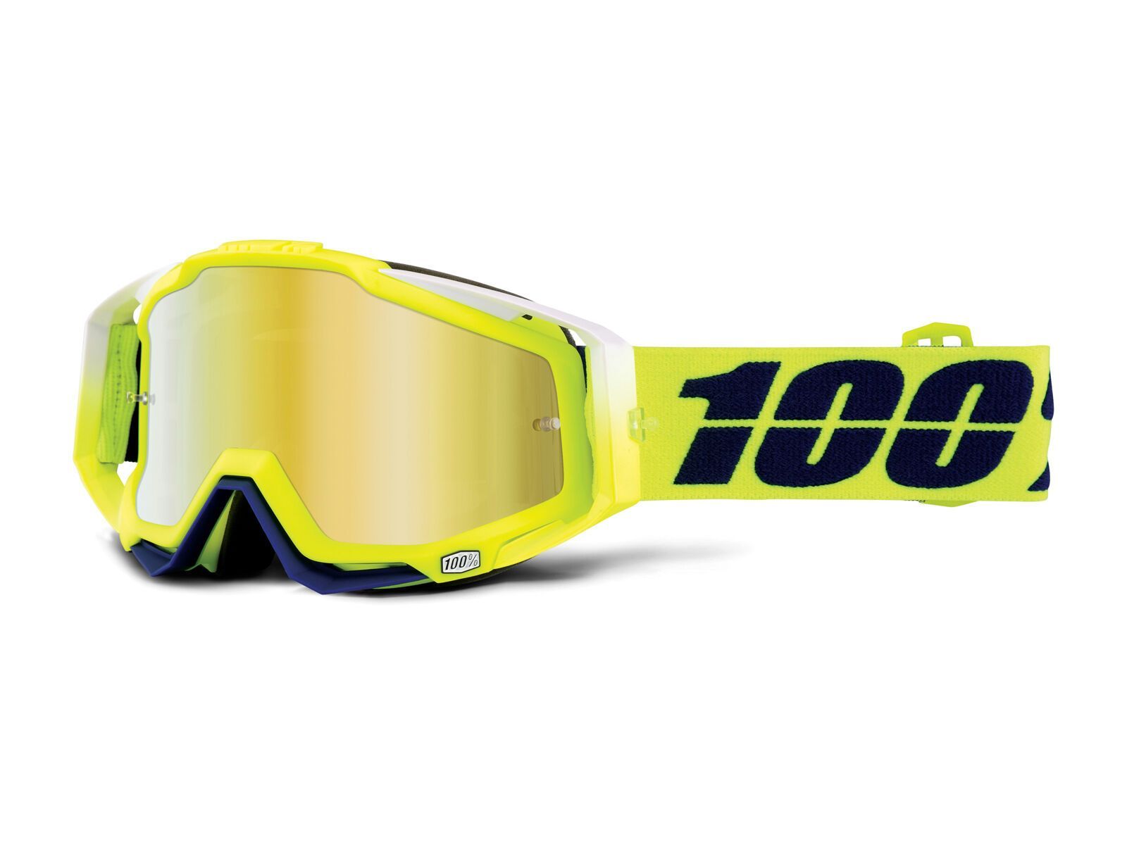 100% Racecraft inkl. WS, tanaka/Lens: mirror gold - Bild 1