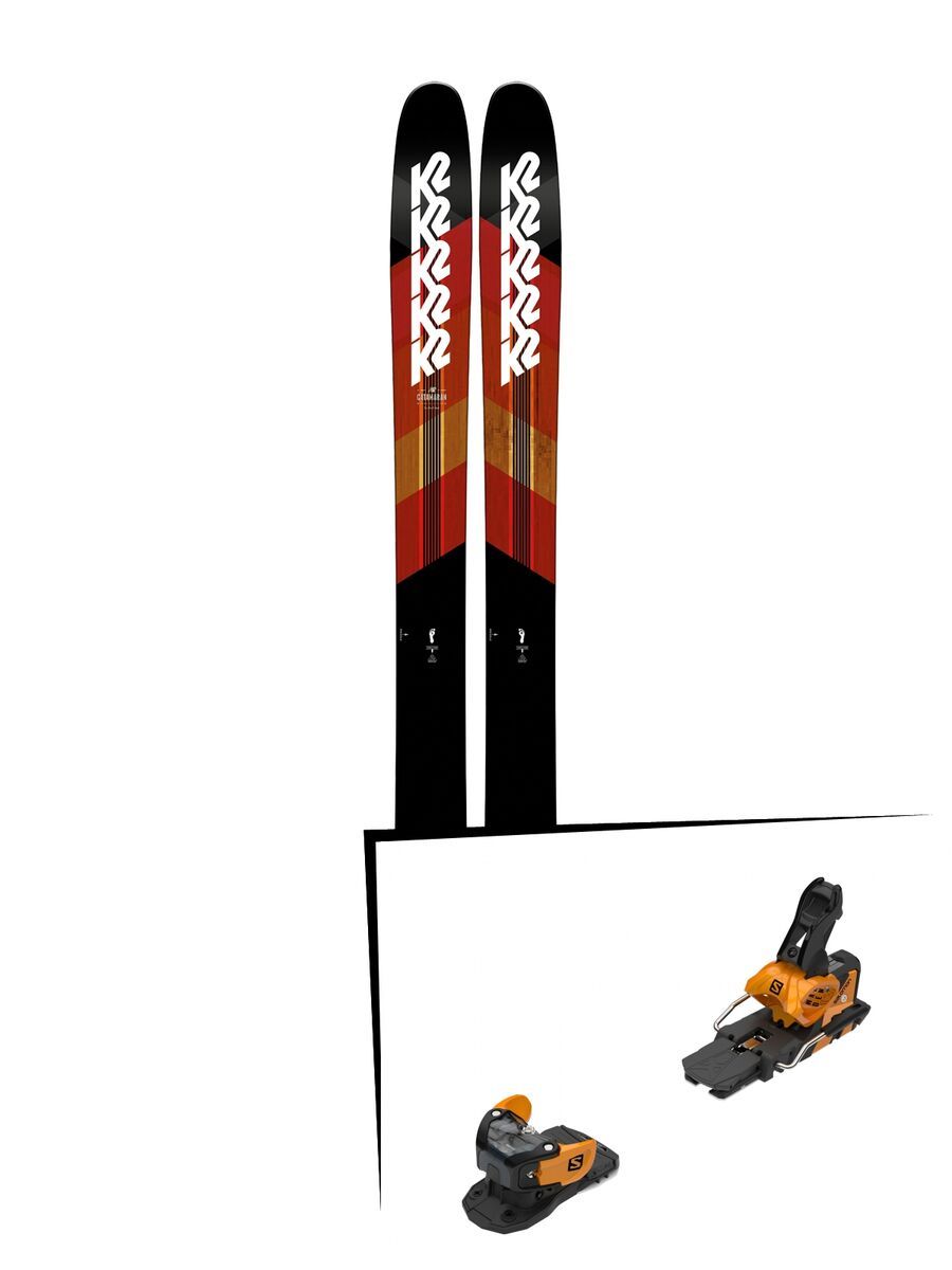 Set: K2 SKI Catamaran 2019 + Salomon Warden MNC 13 saffron/black - Bild 1