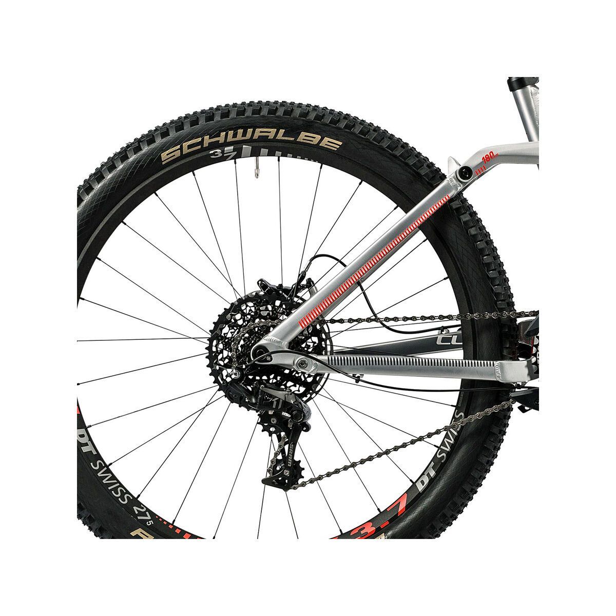 Cube Fritzz 180 HPA SL 27.5, metal´n´flashred - Bild 4