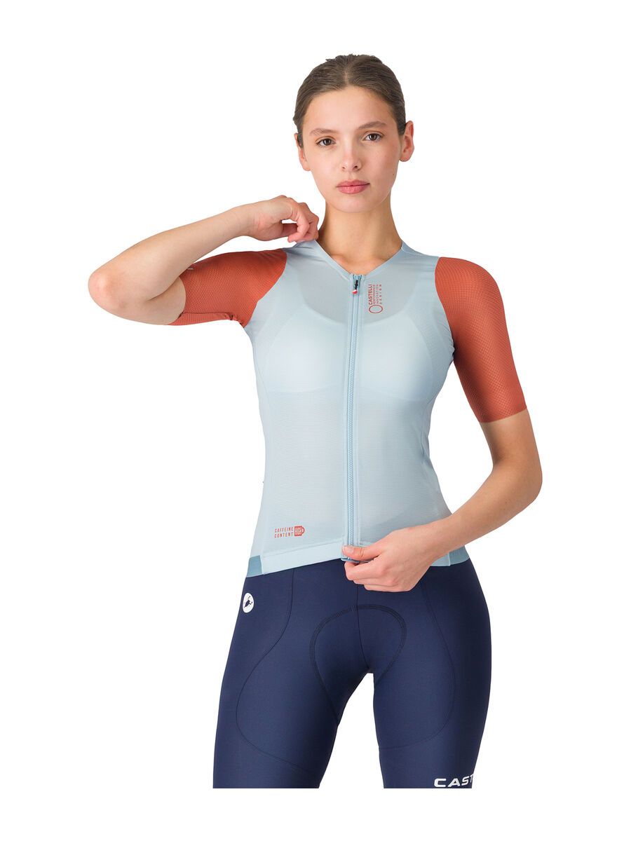 Castelli Corretto W Jersey, winter sky/hot sauce - Bild 1