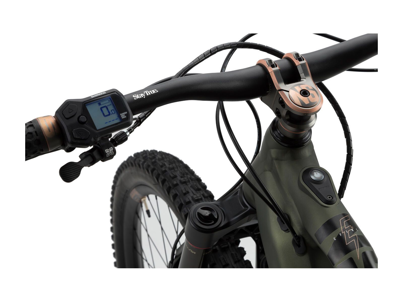 NS Bikes E-Fine 1 - Shimano Deore Bremsen, black/green - Bild 5