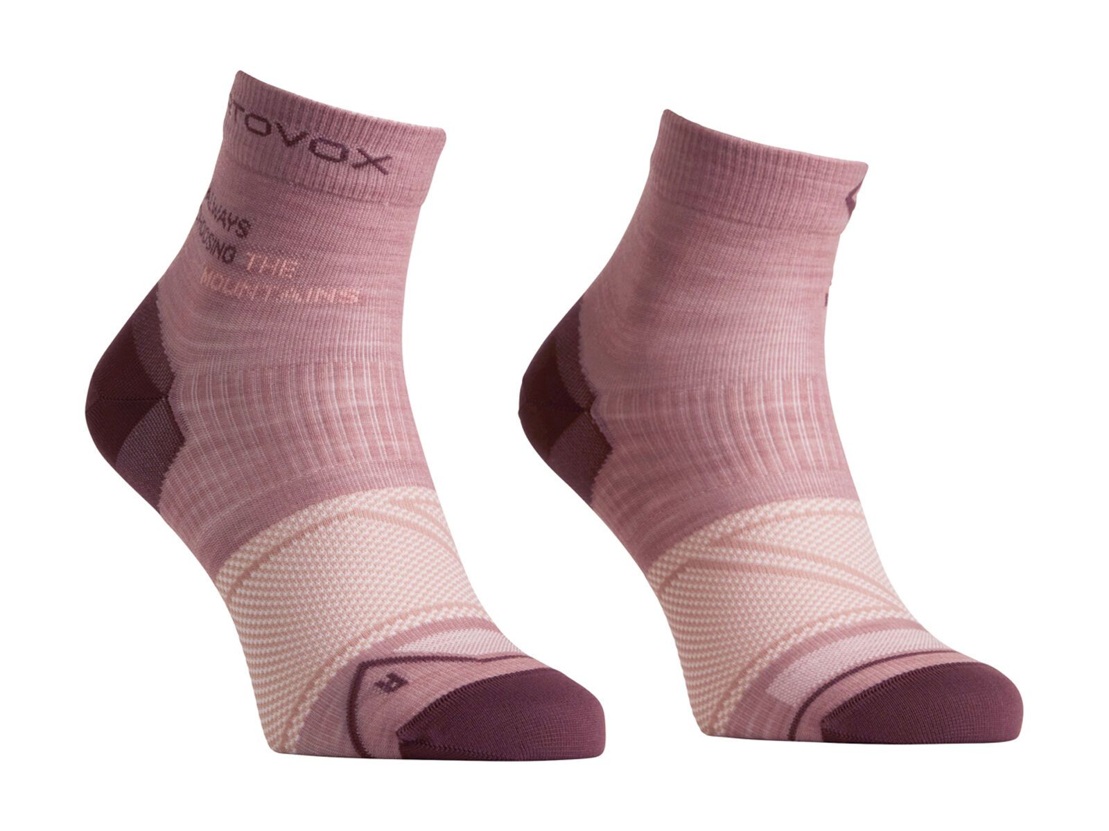Ortovox Alpine Light Quarter Socks W, dusk rose - Bild 1