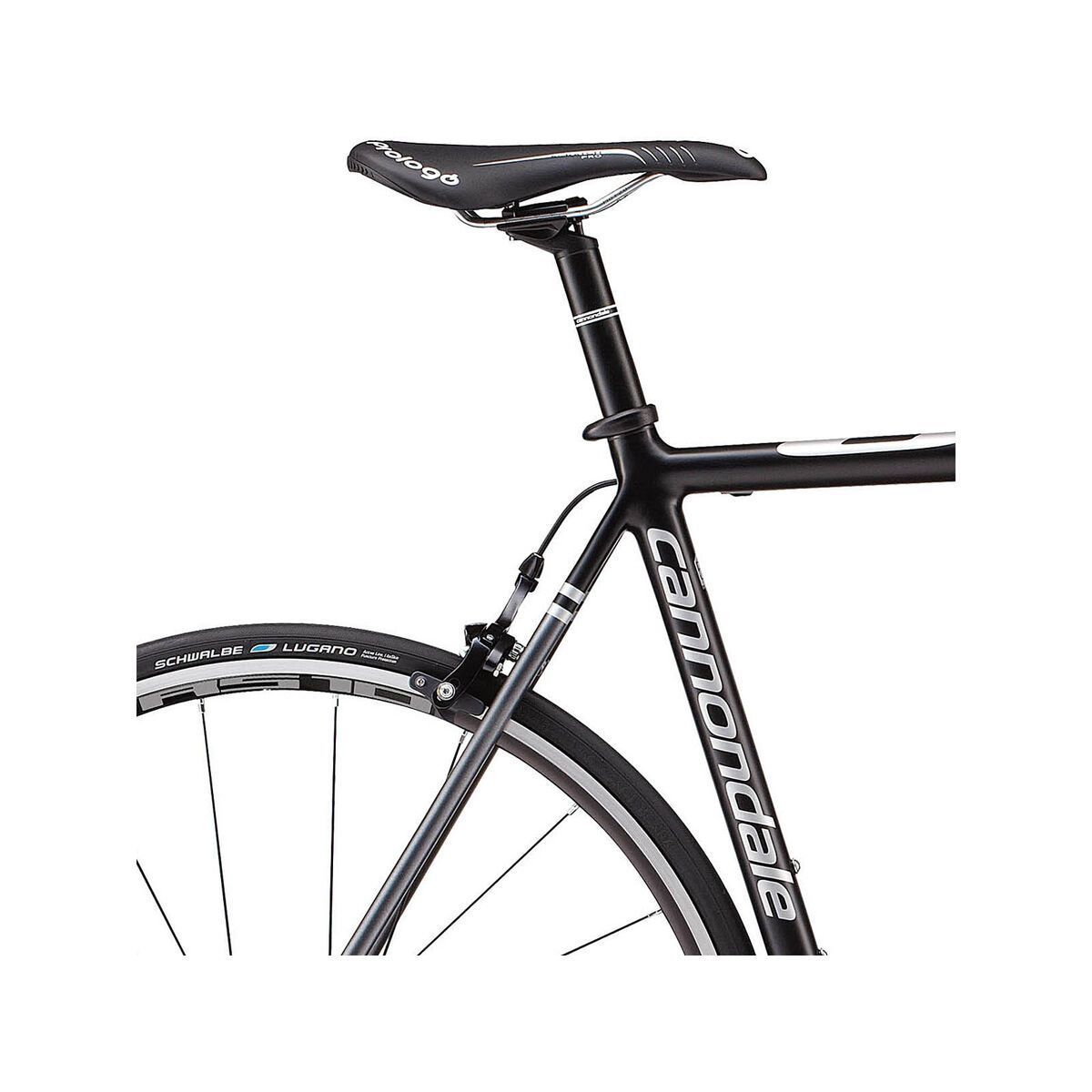 Cannondale Super Six SuperSix 5 105 Compact, jet black w/ charcoal gray and fine silver accents matte - Bild 5
