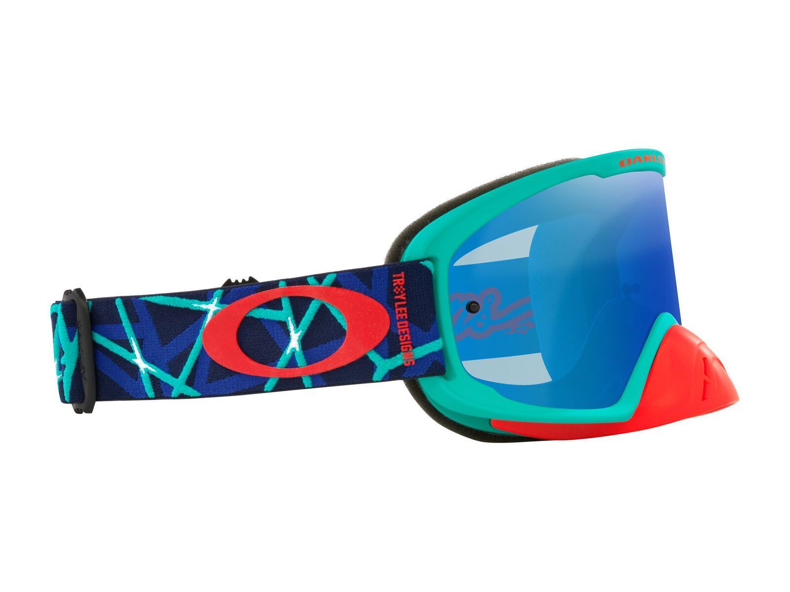 Oakley O Frame 2.0 Pro MTB Troy Lee Designs - Black Ice Iridium, blue webstar - Bild 10