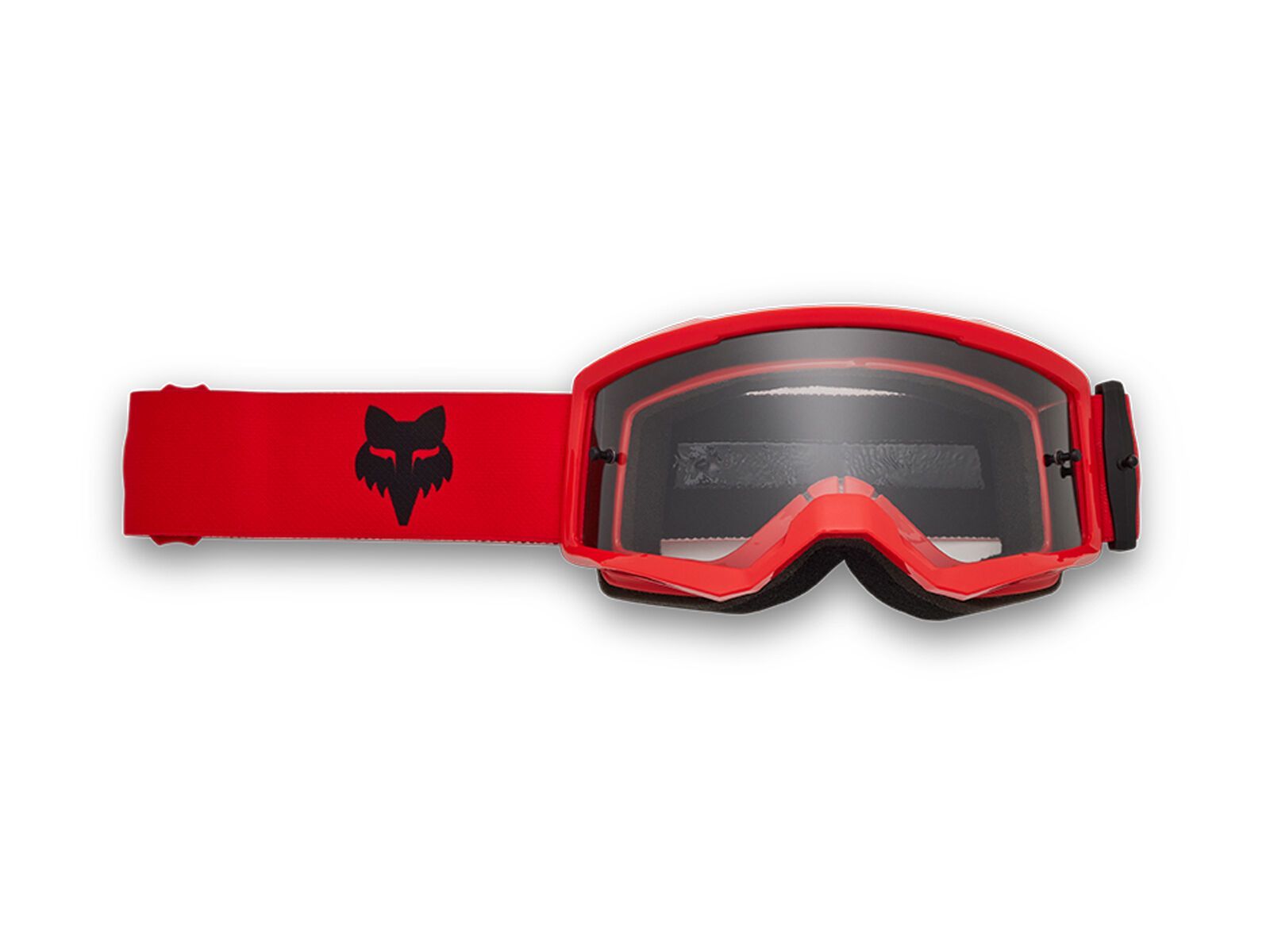 Fox Youth Main Core Goggle, Clear / fluorescent red - Bild 1