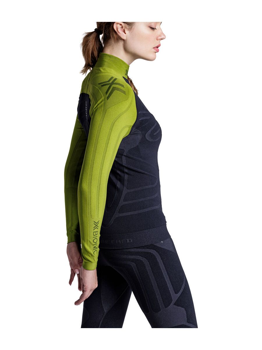 X-Bionic Heatloop Shirt LS Wmn, moss green/x black - Bild 12