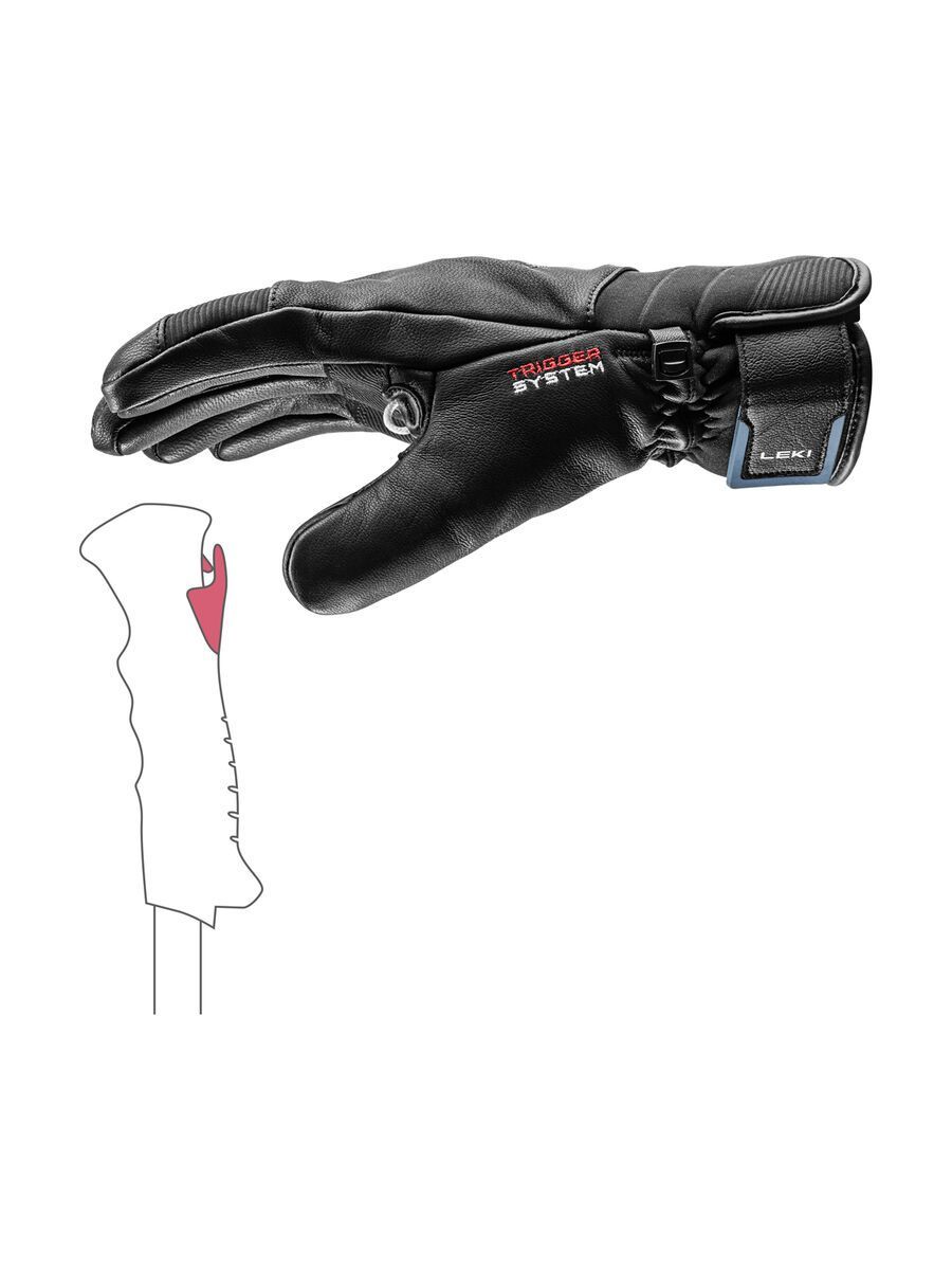 Leki Phoenix 3D, black/vintage blue - Bild 3