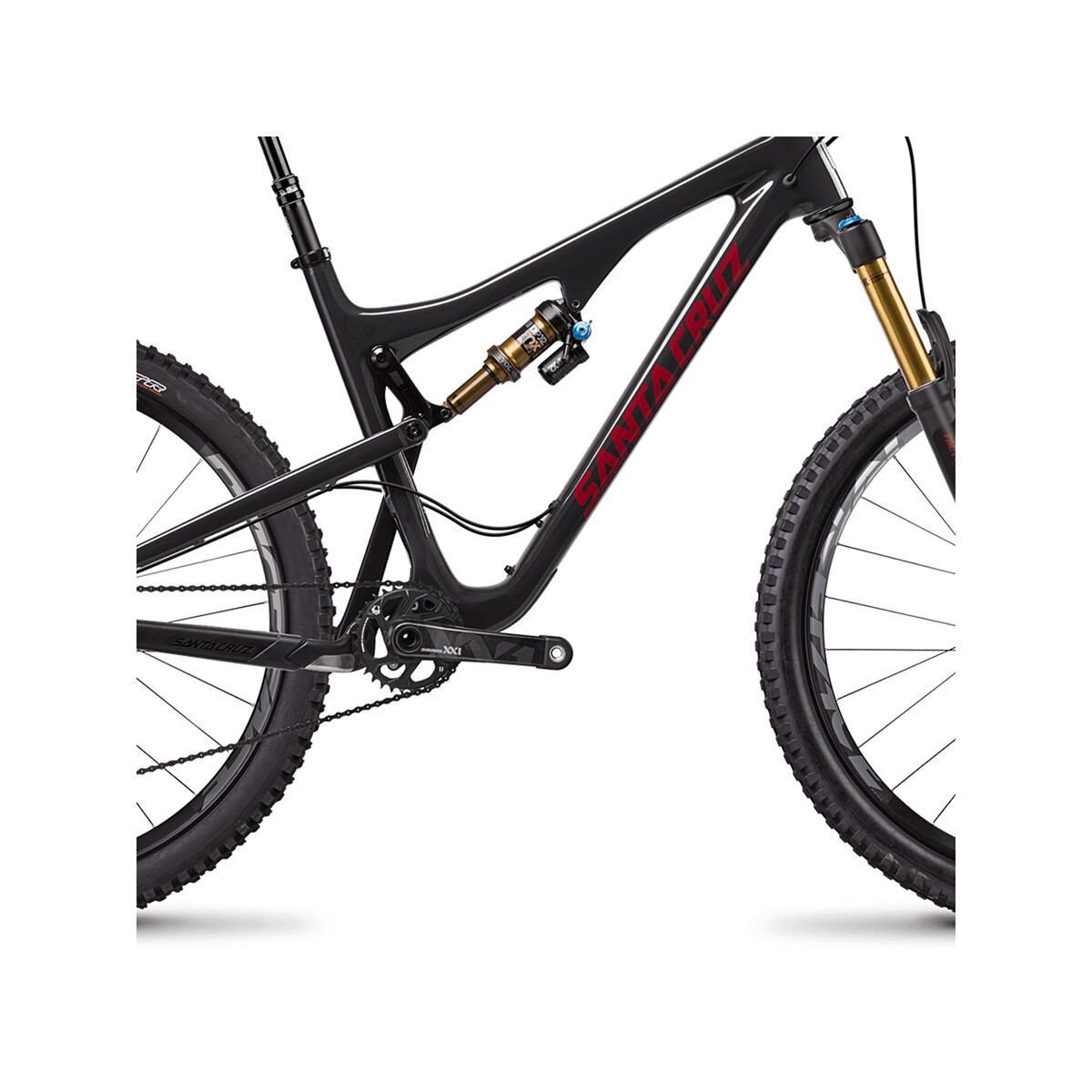 Santa Cruz Bronson CC XX1, gloss carbon and sriracha - Bild 4