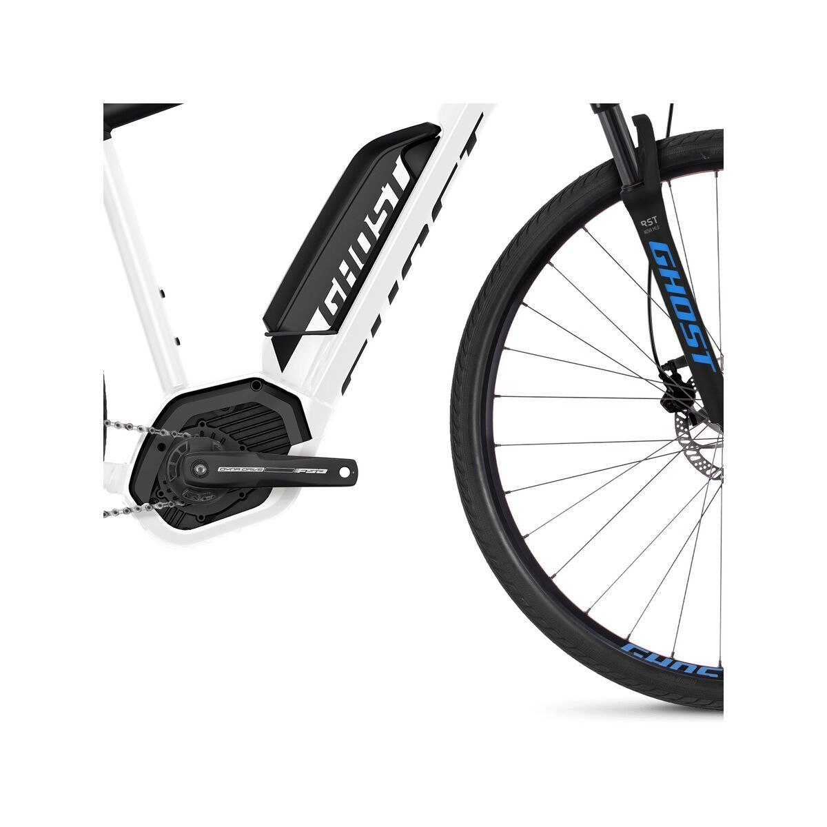 Ghost Hybride Square Cross B2.9 AL, star white/night black/vibrant blue - Bild 3