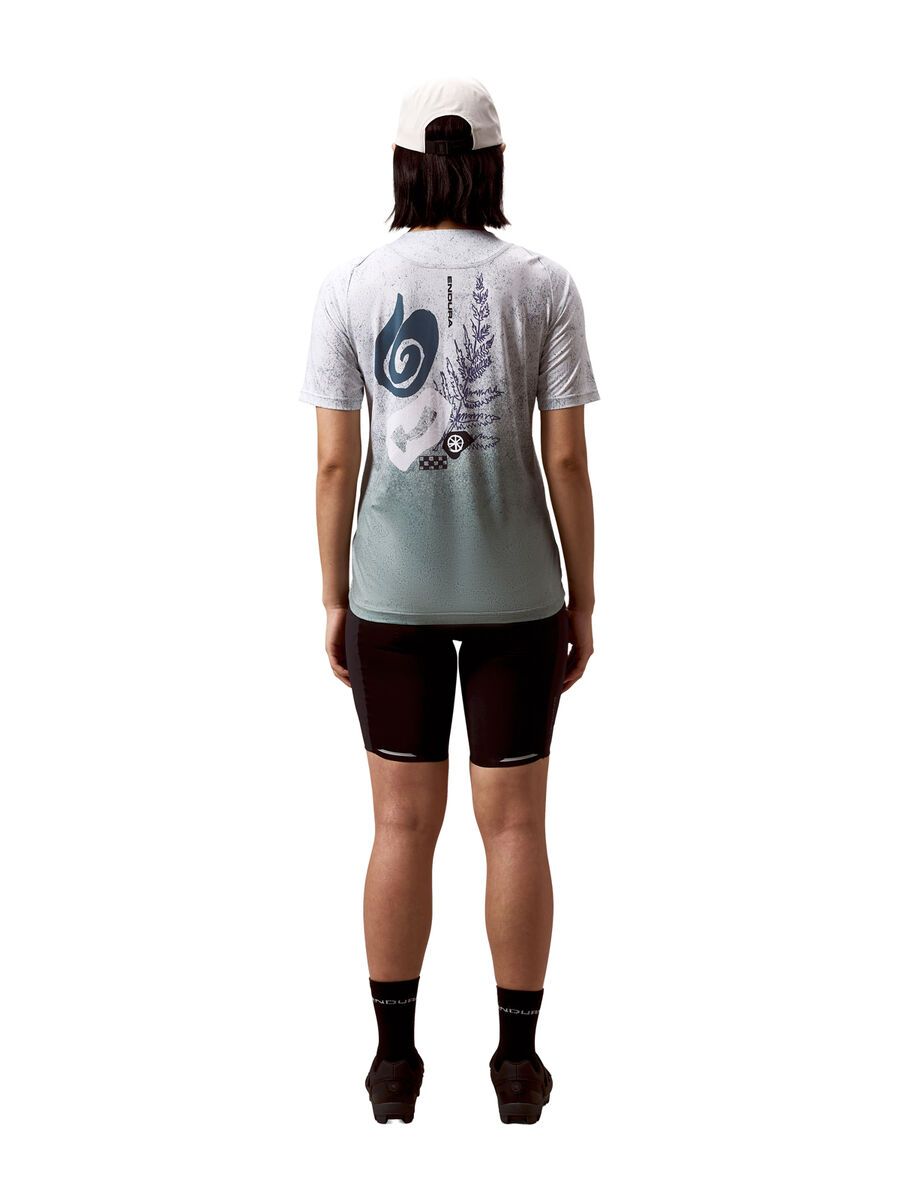 Endura Damen Singletrack Kurzärmeliges Bedrucktes T-Shirt, aero blue - Bild 6