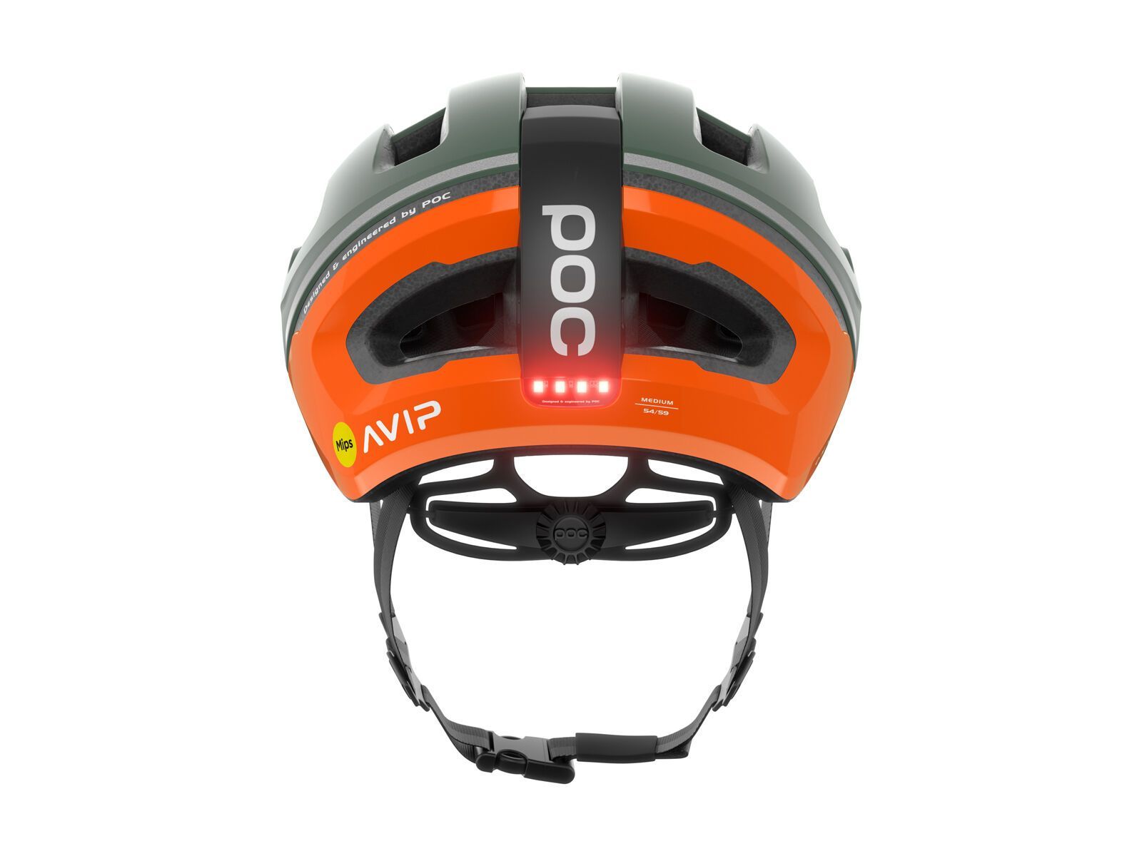 POC Omne Beacon MIPS AVIP, fluo orange/epidote green matt - Bild 5