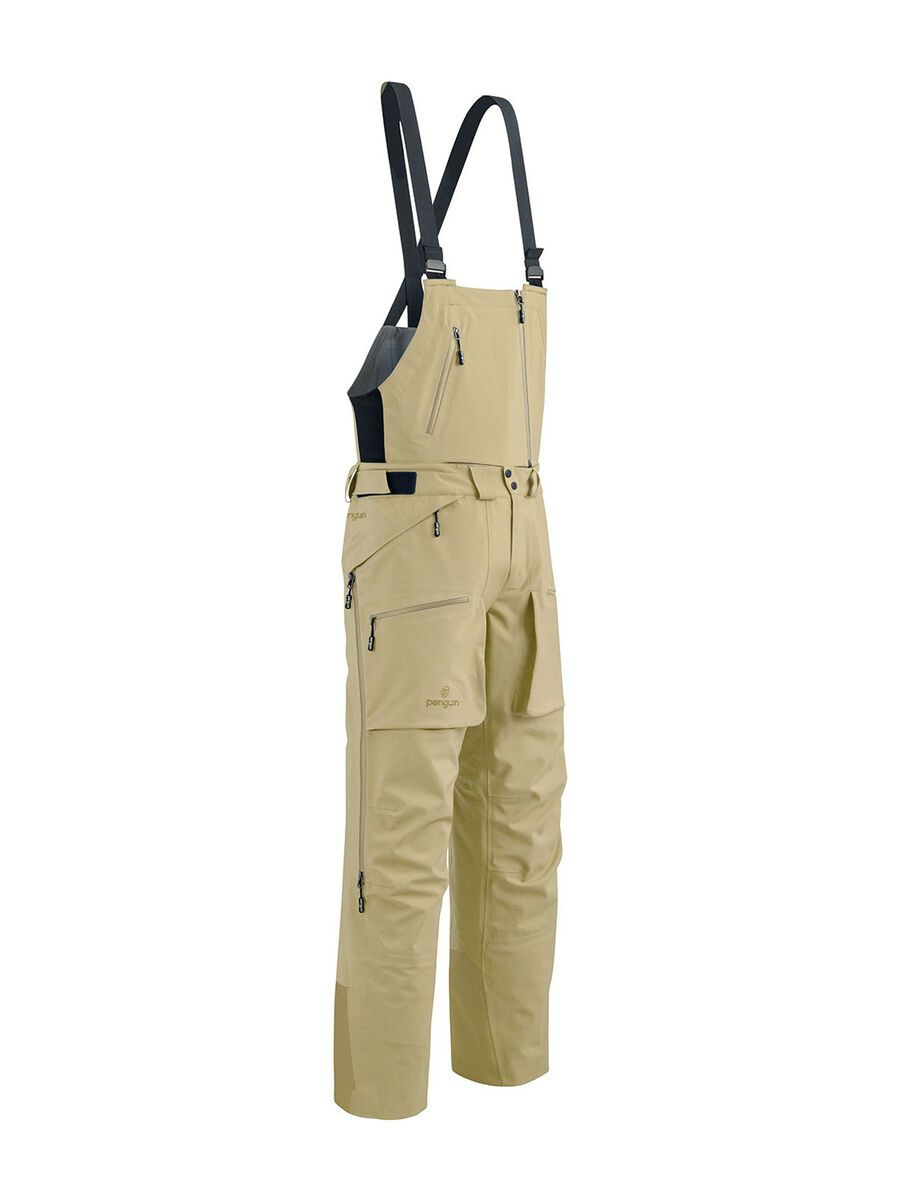 Penguin Männer 3 Lagen Dermizax Shell (Latz-) Hose, cappucino - Bild 1