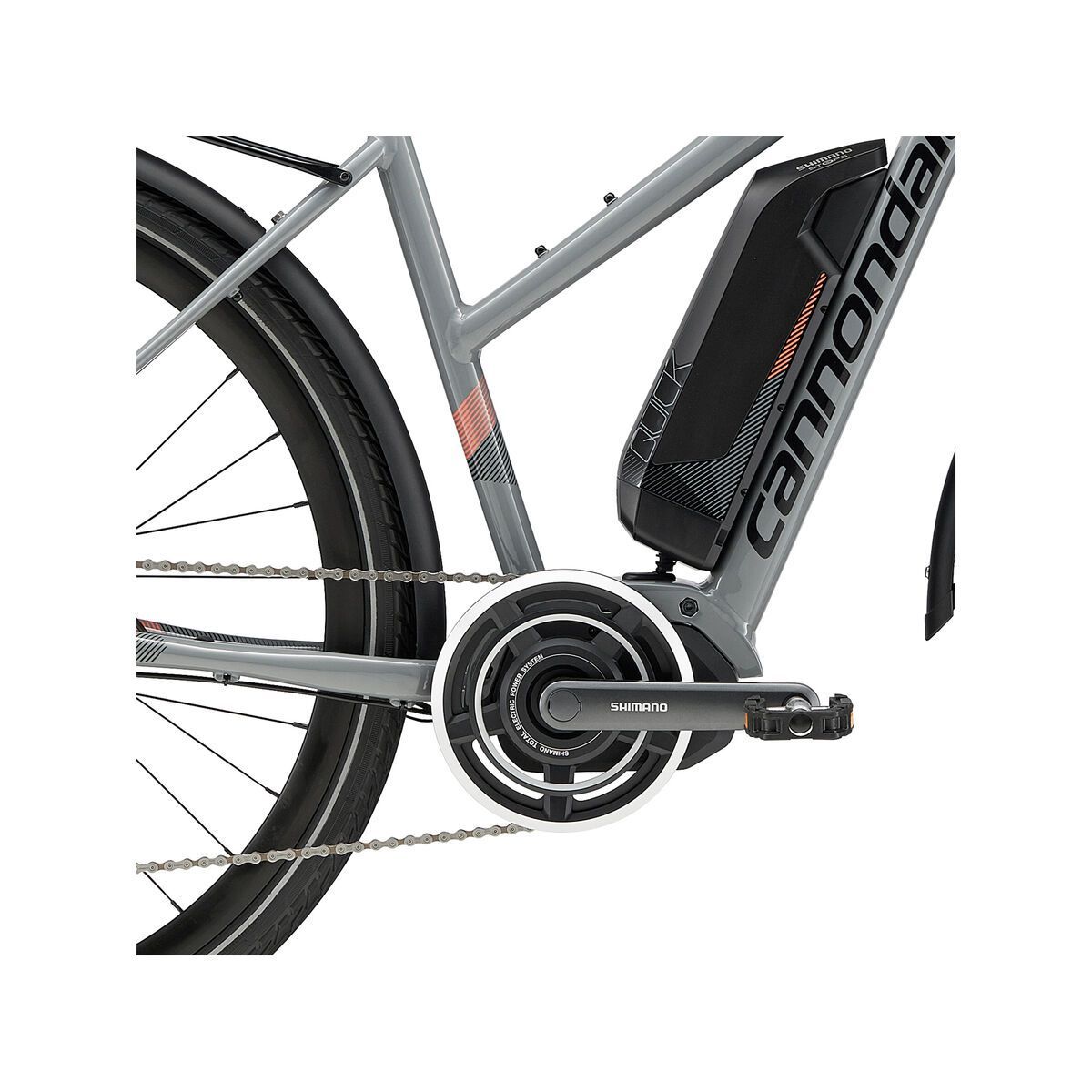 Cannondale Quick Neo Tourer Women, stealth grey w/ coral and jet black, gloss - GRY - Bild 4