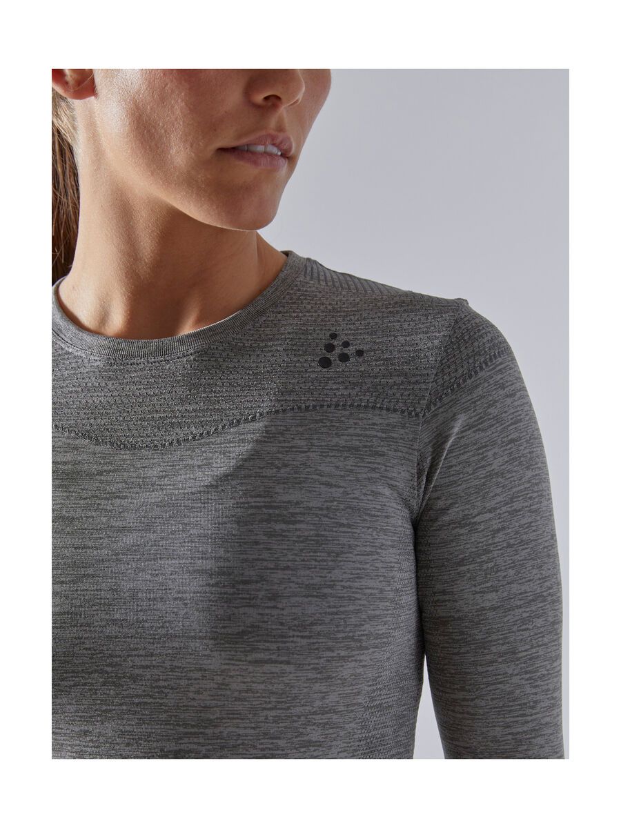 Craft Fuseknit Comfort RN LS W, dark grey melange - Bild 5