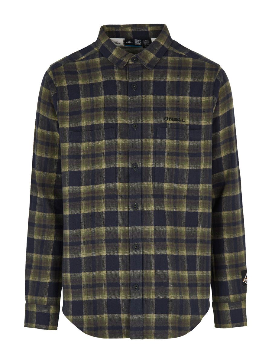 O’Neill TRVLR Series Flannel Check Shirt, green shadow check - Bild 1