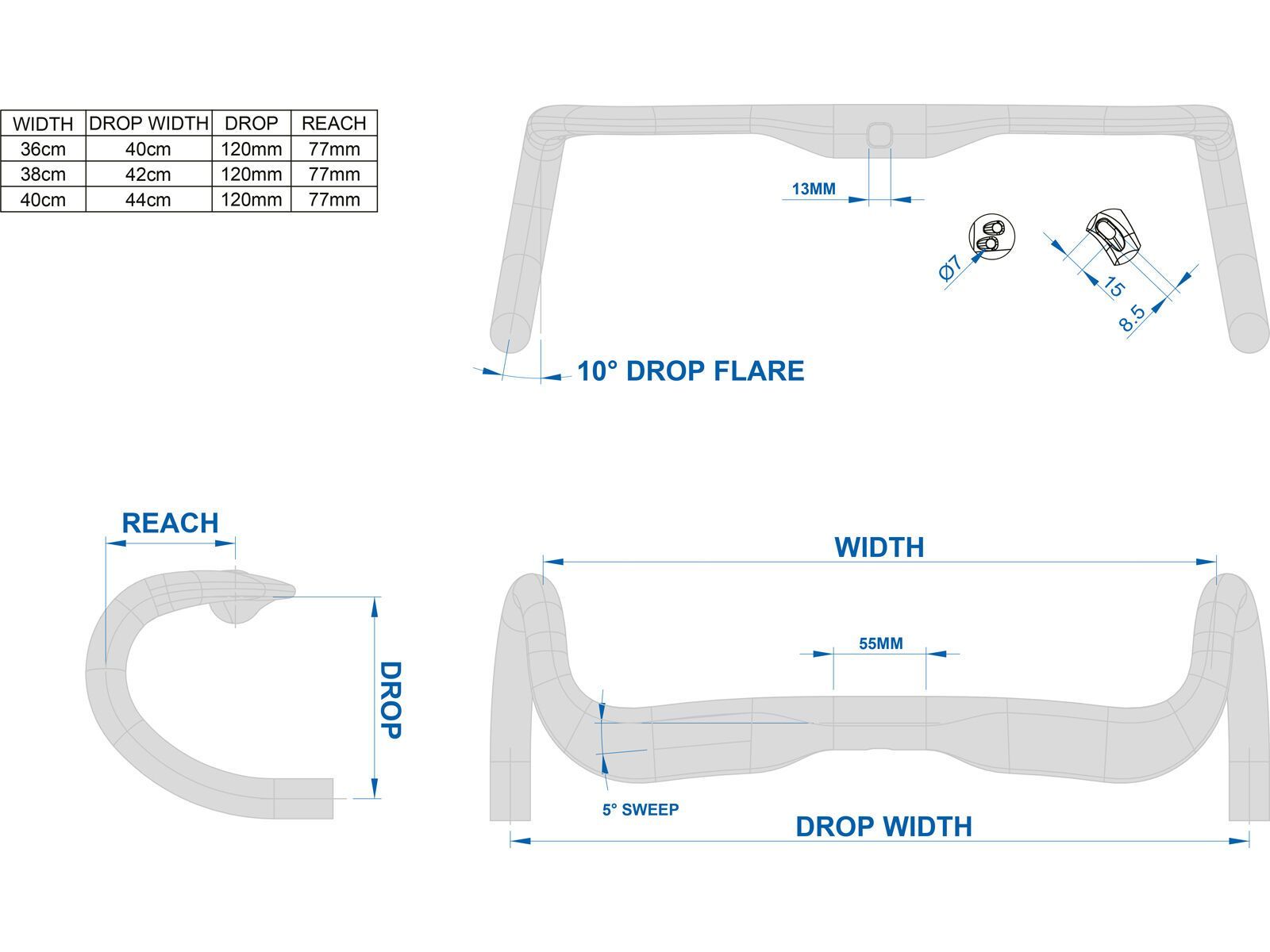 Ritchey SuperLogic Streem Handlebar, matte ud carbon finish - Bild 7