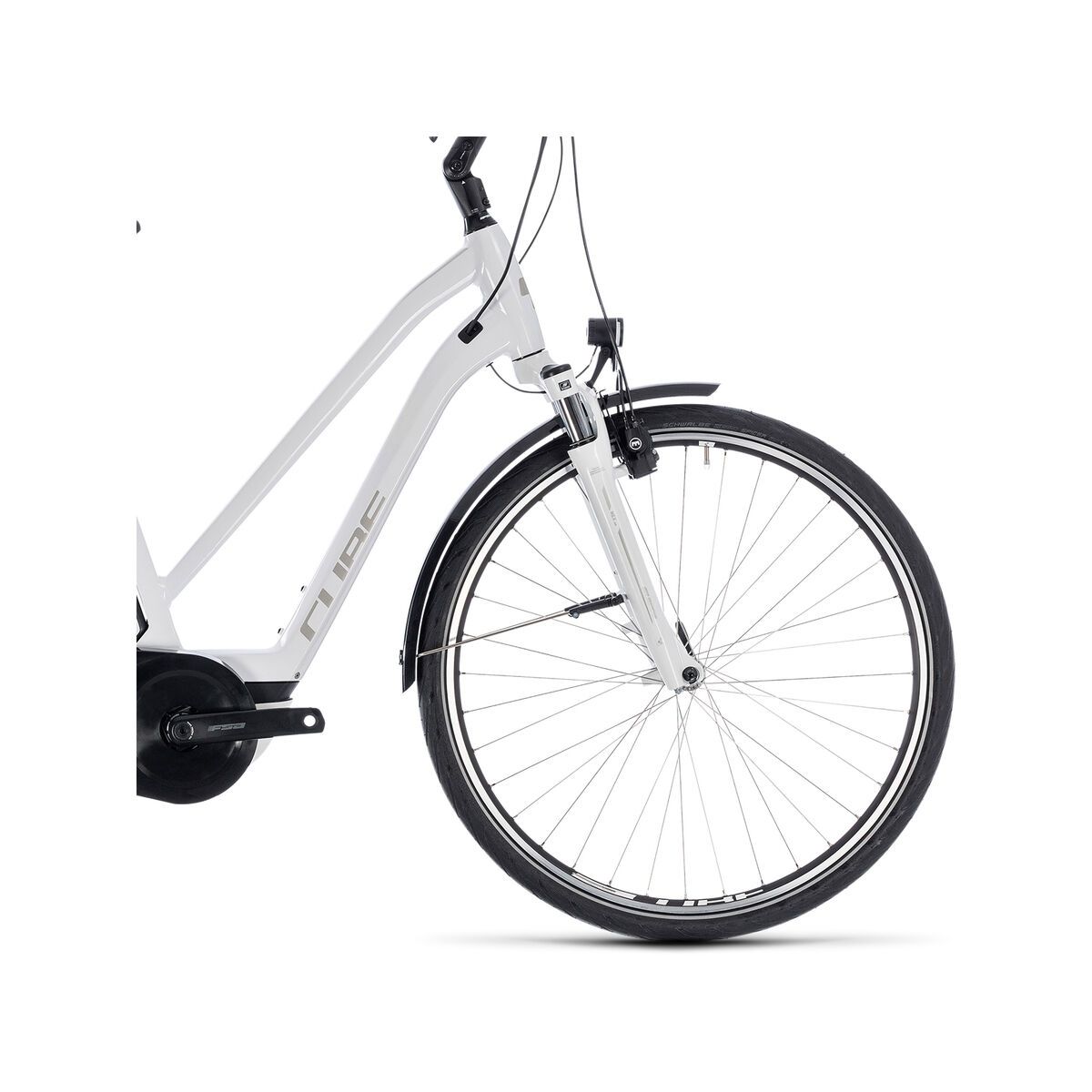 Cube Town Hybrid ONE 400 Trapeze, white´n´silver - Bild 3