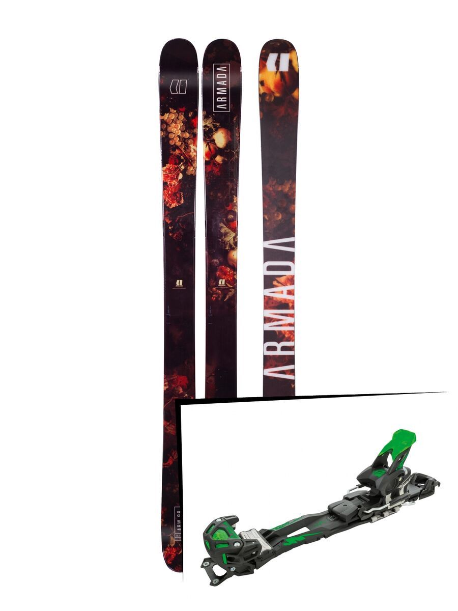 Set: Armada Arw 96 2018 + Tyrolia Adrenalin 16 solid black flash green - Bild 1