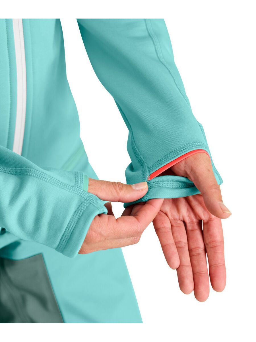 Ortovox Merino Fleece Jacket W, white chalk - Bild 3