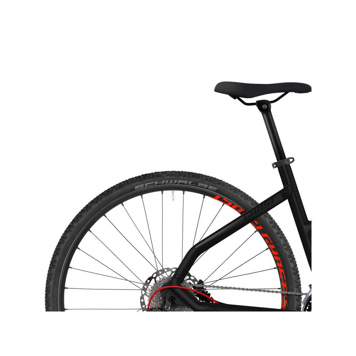 Ghost Square Cross 7.8 W AL, night black/titanium gray/neon red - Bild 6